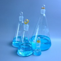 비이커 삼각플라스크50-2000ml 유리 원뿔 플라스크 캡 유리 삼각 플라스크 유리 실험실 삼각형 플라스크 Boro 3.3 유리, 08 2000 미리리터