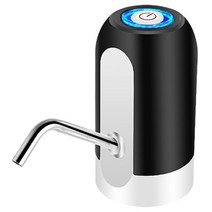 가정용 휴대용 워터 usb 충전 물병 알칼리 워터 디스펜서 water bottle pump 홈 자동 전기 병 펌프 원 클릭 자동 스위치 음주 분배, 검은색