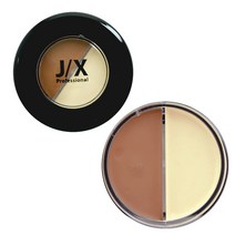 JX Professional 얼굴 페이스 메이크업 더블 크림 파운데이션, 1개, 2종색상