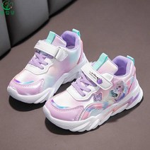 셀럽당 소녀용 겨울왕국 운동화 밝은 중학생 겨울 기모 엘사 공주 운동화