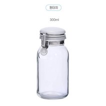 셀러메이트 밀폐 유리병 오일 육수 보틀 클립형 원터치형, 클립형 500ml, 1개