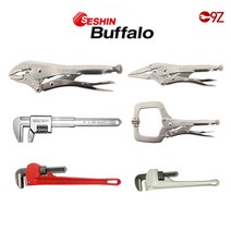 세신버팔로 락킹플라이어 파이프렌치 바이스그립 알루미늄 수공구 롱노우즈 C형클램프, 알루미늄파이프렌치 18