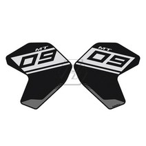 Motorcycle Accessorie Side Tank Pad Protection Knee Grip Mat for Yamaha MT-09 2013-2020, 01 Black
