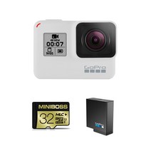 고프로 HERO 7 Black 히어로7 블랙 더스크 화이트 + 32GB 메모리 + 추가배터리, SPCH1