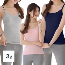 데일리앤 베이직 여성 레이온 기본 이너 스판 끈나시 1+1+1