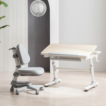 위드그로우 아이비 2.0 높이각도조절 책상+지니의자 Y302S SET, 책상블루+의자그린+의자커버레드