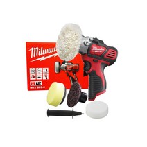 밀워키 M12 BPS-0 충전 폴리셔 본체만 패드3종포함 광택기, 단품