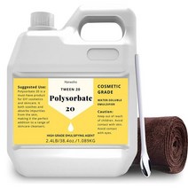 38.4 oz Polysorbate 20 Emulsifier Premium Polysorbate 20 (TWEEN 20) Liquid 100% Pure Cosmetics Gr, 38.4 Ounce