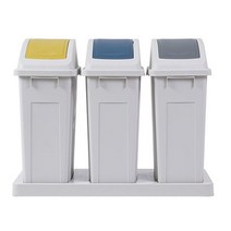 창신 분리수거함 3칸 대용량 쓰레기통_[230111EA], 본상품선택