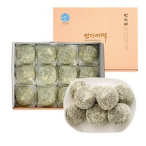 연자매 카스테라 쑥떡 (60g x 12개 개별) 선물떡 간식떡
