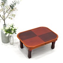 남원춘향공방 남원 접이식 밥상 교자상 원형상 사각상 찻상 다과상, 사각 바둑 직타원 3호 60x45