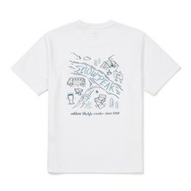 스노우피크 공용 코튼 피크닉 반팔 티셔츠 S24MUFTS60 화이트