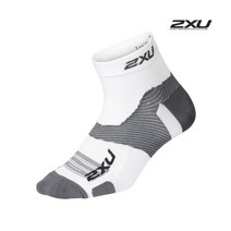 2XU 2XU 남성 VECTR 울트라라이트 1/4 Crew 양말_X0LU2Y505WHT, S