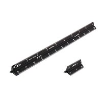 SB 알루미늄 삼각 스케일 자 30cm, 블랙, 1개