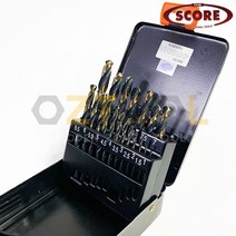 스코어 미국산 하이스 드릴세트 19PC 철기리 셋트 비트 드릴날 1.0-10.0mm 철판
