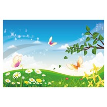 봄 식목일 대형 계절 포토 배경 현수막, 003 봄 212