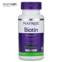 나트롤 비오틴 1000mcg 고강도 10 000mcg 100정