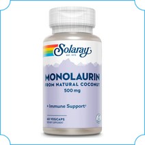 솔라레이 모노라우린 코코넛오일 500mg 60베지캡슐, 1개, 60정