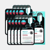 메디힐 WHP 미백수분 블랙 마스크팩 EX, 1매입, 10개