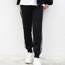 여성 기모 조거 팬츠 여자 트레이닝 두줄 조커 바지 겨울 방한 운동복 츄리닝 추리닝 복