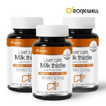 로니웰 리버케어 밀크씨슬 500mg 90정 x 3개 (9개월분), 상품상세참조