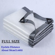 테라스차양막 가림막 비가림막 테라스 차양막 캐노피설치 주차장캐노피 가림막휀스 비막이 조립식 창문빗물막이 테라스천막 투명 방수포 커버 발코니 분재 화분 사용자 정의 따뜻한 방수, PE 방수포, 2x7m