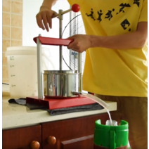 대용량 업소용 과일착즙기 생강 건강원 기계 유압기 레몬즙짜개 당근 야채 농산물, 6L 나무 프레스(사과, 배 주스적합)