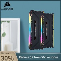 CORSAIR-Vengeance RAM 메모리 RGB PRO DDR4 PC4 RAM 8GB 16GB 32GB 3200mhz 3600MHz M 데스크탑 메모리 화이트 모듈 듀얼 채널, 16G 3600x2pcs White