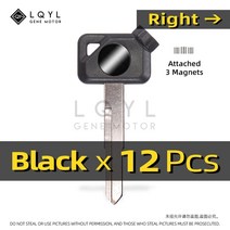 빈키 바이크 오토바이 야마하 자석 도난 방지 잠금 장치 언컷 교체 VOX BWS JOG EVO ZR 50 100 125 4V VINO, 01 12pcs Right