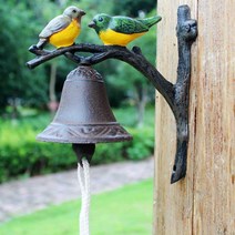 새종 노란배새 도어벨 앤틱 북유럽, Fat Double Bird 초인종