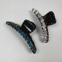 9cm 스와로브스키 스톤 스왈 보석 큐빅 고급 집게핀 반머리 전체 올림머리 백화점 선물 헤어핀