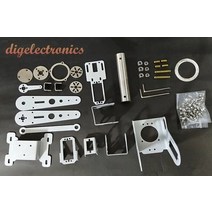 로봇팔 로봇손 기계손 교육용로봇 로봇암 핑거로봇 DIY 원격 제어 모델 어린 이용 장난감 용 서보가있는 스테인레스 스틸 발톱, 나는 봉사하지 않는다