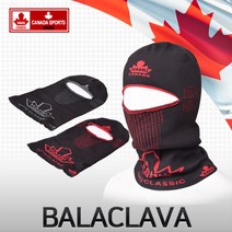하후캐나다 멀투건 방한마스크 바라클라바 넥워머, 멀투건 블랙/레드