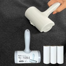 간편한 이지컷 세워서보관 돌돌이 클리너 롤 테이프 찍찍이 고양이 강아지 털 먼지 침구 바닥 소파 카페트, B타입16cm 본품1개+리필1개(민트)