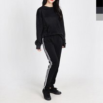 여성 기모 트레이닝 세트 여자 일자 맨투맨 겨울 운동복 츄리닝 홈웨어 파자마 실내복 잠옷 슬립 웨어