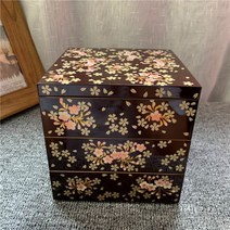 벚꽃 함보내기 예물 애교 예단 봉채함 신랑함 자개장 쥬얼리 보석 보관 포장 선물 케이스, B