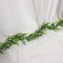 조화 넝쿨 덩쿨 플랜트 가랜드, 2. Small 유칼립투스 플랜트 2줄 묶음, 2개