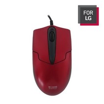 FOR LG 유선 마우스 M-1100 레드, 단품, 단품