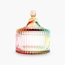 캔들씨 엔틱 레인보우 회전목마 크리스탈 용기 280ml 인테리어