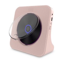 가정용 CD 플레이어 빈티지 선물 블루투스 음반 CD 플레이어, 핑크, 플러그 스타일