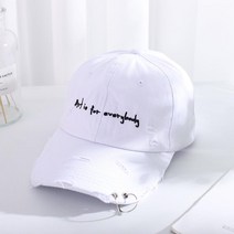 골프 볼캡 구제 찢청 데님 피어싱 모자