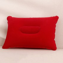 휴대용 풍선 공기 베개 초경량 pvc 캠핑 여행 수면 쿠션 야외 하이킹 비치 191, 빨간색