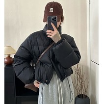 베이커리 여성 폴라 숏 키 패딩 가을 겨울 쇼트