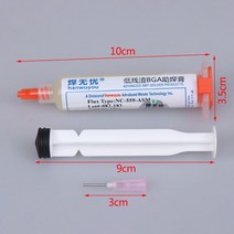 flux 페이스트 솔더링 전기 Soldering Flux 10cc NC559ASMUV Solder Paste 559 for BGA CSP Repair Needles Rework T, Black