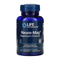 Life Extension 라이프익스텐션 뉴로마그 트레온산 마그네슘 90캡슐
