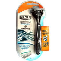 쉬크 쿼트로4 티타늄면도기 ( 다이아몬드 티타늄면도날 장착), 1개입, 1개