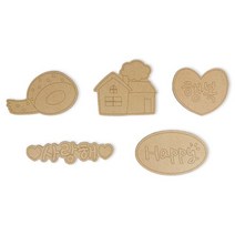 우드팬던트 자석 꾸미기 DIY, 2.집＋미니6색펜