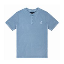 캉골 피그먼트 다이 헨리넥 반팔티셔츠 Soft Chambray