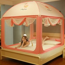 몽골텐트 어린이 침대 모기장 나무 오두막 유르트 보호대 장식 쿠나 비비 룸 아이템, 12 Style L_02 1.8m (6개 피트) 침대