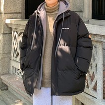 빅사이즈 잠바 양털 두꺼운 편지 그래픽 남성 겨울 코트 특대 파카 스타일 남성 코트
